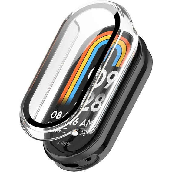 Puzdro 2v1 + tvrdené sklo pre Xiaomi Smart Band 10 / 9 / 8, čierne