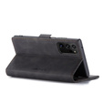 CASEME puzdro pre Samsung Galaxy Note 20 Ultra, Leather Wallet Case, čierne