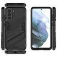 Puzdro pre Samsung Galaxy S21 FE, Military kickstand, modré
