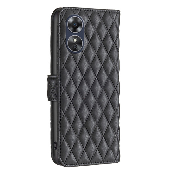 Klapkové puzdro pre Oppo A17, Wallet, BINFEN COLOR, čierne