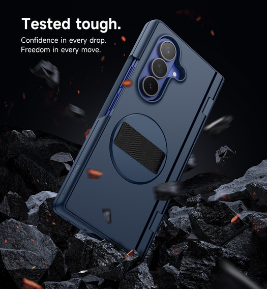 Puzdro Suritch s 360° stojanom a integrovanou ochranou displeja pre Samsung Galaxy Z Fold7