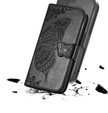 Klapkové puzdro pre Motorola Moto E14, Butterfly, čierne