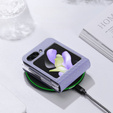 Puzdro Dux Ducis pre Samsung Galaxy Z Flip5 5G, Bril, fialové