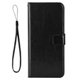 Klapkové puzdro pre OnePlus 13R, Crazy Horse Wallet, čierne