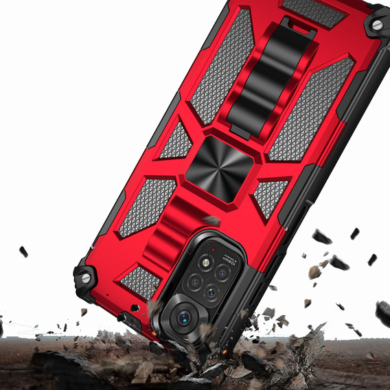 Obal na mobil pre Xiaomi Redmi Note 11 / 11S, Armor Kickstand, červené