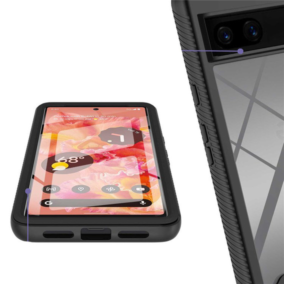 Puzdro pre Google Pixel 7, Shockproof, s fóliou, čierne