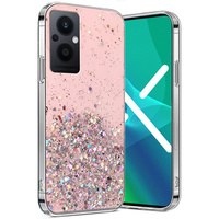 Obal na mobil pre Oppo Reno7 Lite 5G, Glittery, ružové