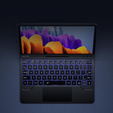 Puzdro s klávesnicou pre Samsung Galaxy Tab S9 / S9 FE, Dexnor Magnetic Keyboard Touchpad, čierne