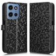 Flipové puzdro pre Motorola Moto G86 Power 5G, Wallet Rhombus, čierne