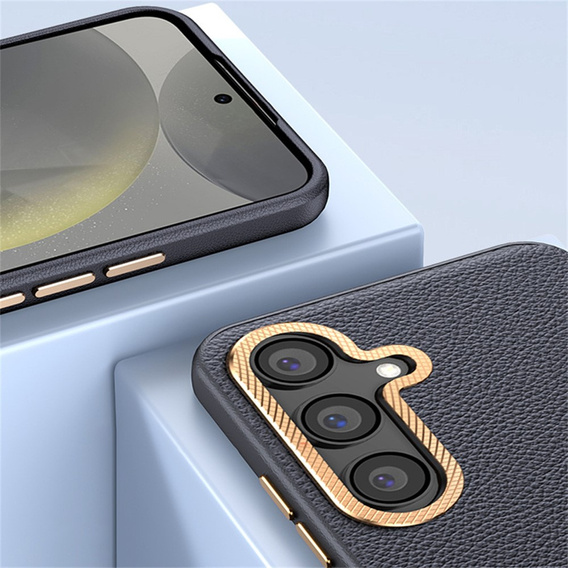 Kožené puzdro pre Samsung Galaxy S25+ Plus, leather hybrid, čierne