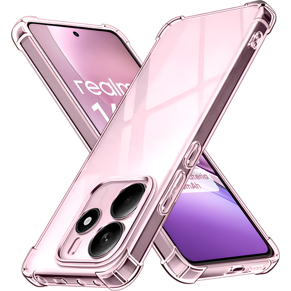 Obal na mobil pre Realme 14 5G / Realme 14T 5G, Dropproof, priehľadné
