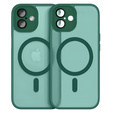 Puzdro pre iPhone 16 Plus, pre MagSafe, ERBORD Matt Case, zelený + sklo na displej