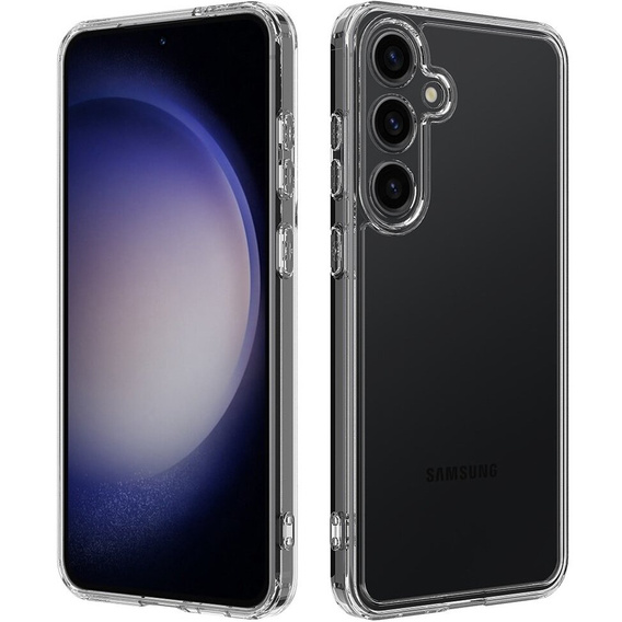 Puzdro pre Samsung Galaxy S24+ Plus, Fusion Hybrid, s ochranou fotoaparátu, priehľadné