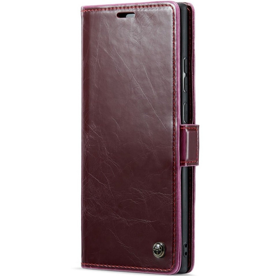 CASEME flipové puzdro pre Samsung Galaxy Note 20 Ultra, Waxy Textured, červené