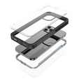 Puzdro pre iPhone 12/12 Pro, Shockproof, s fóliou, čierne