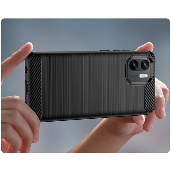 Obal na mobil pre Xiaomi Redmi A1 4G / A2 4G, Carbon, čierne