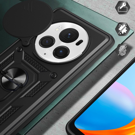 Obal na mobil pre Honor Magic 6 Pro 5G, CamShield Slide, čierne