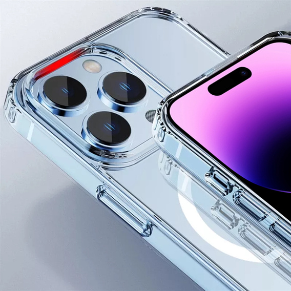 Obal na mobil pre iPhone 14 Pro Max, Dropproof MagSafe, priehľadné