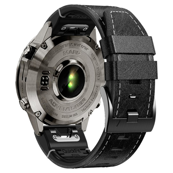 Kožený remienok Quickfit pre Garmin Fenix 5/6/6 PRO/7 Forerunner 965/955/945