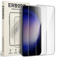 2x tvrdené sklo pre Samsung Galaxy S23, ERBORD 9H Hard Glass na displeji