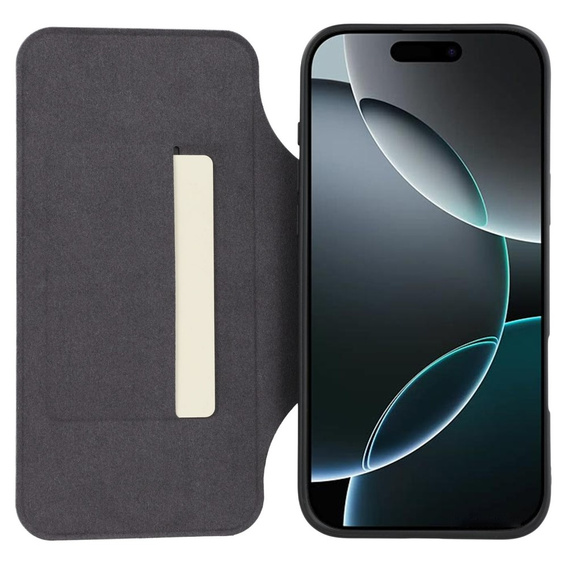Puzdro X-LEVEL pre iPhone 16 Pro, Magnetic Card Holder, čierne
