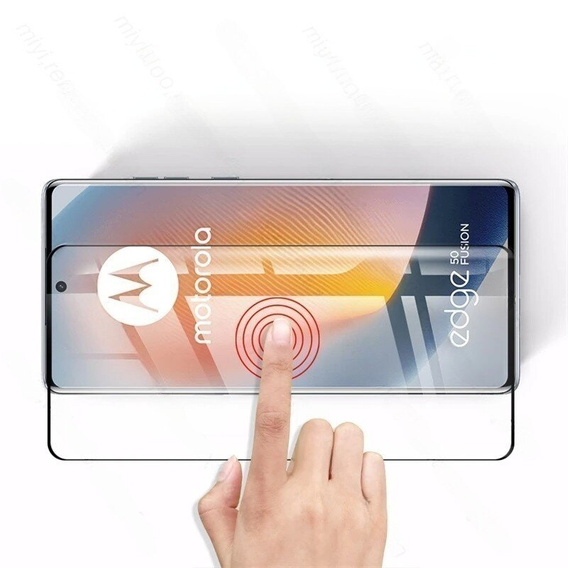 3D tvrdené sklo pre Motorola Edge 50 Fusion 5G, čierny rám