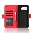 Klapkové puzdro pre T Phone 3 5G, Card Slot, červené