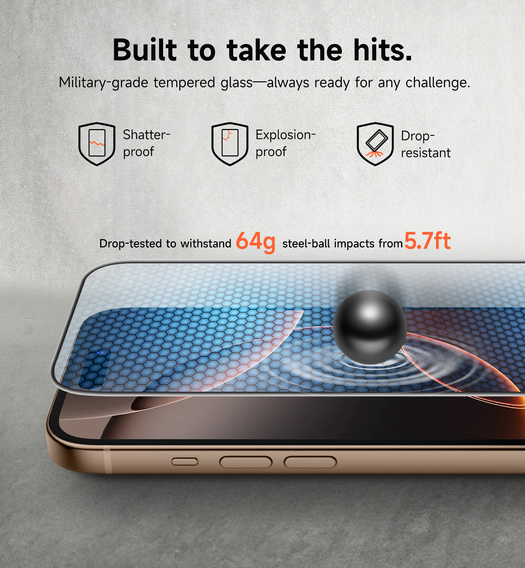 2x tvrdené sklo SURITCH pre iPhone 16 Pro Max