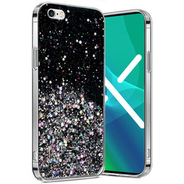Obal na mobil pre iPhone 6/6s 4.7, Glittery, čierne