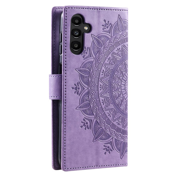 Klapkové puzdro pre Samsung Galaxy A35 5G, Mandala, fialové