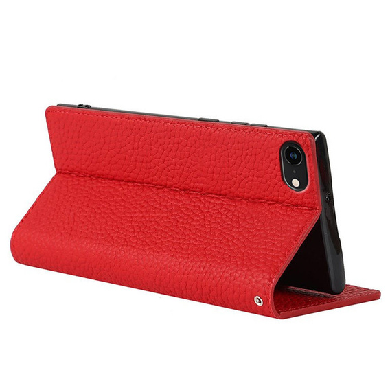 Kožené puzdro pre iPhone 7/8/SE 2020/SE 2022, ERBORD Grain Leather, červené