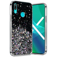 Obal na mobil pre Huawei Y6 2019 / Honor 8A, Glittery, čierne