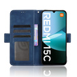 Klapkové puzdro pre Xiaomi Redmi 15C 4G/LTE, Card Slot, tmavomodré
