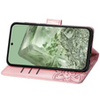 Klapkové puzdro pre Google Pixel 8A, Butterfly, ružové rose gold