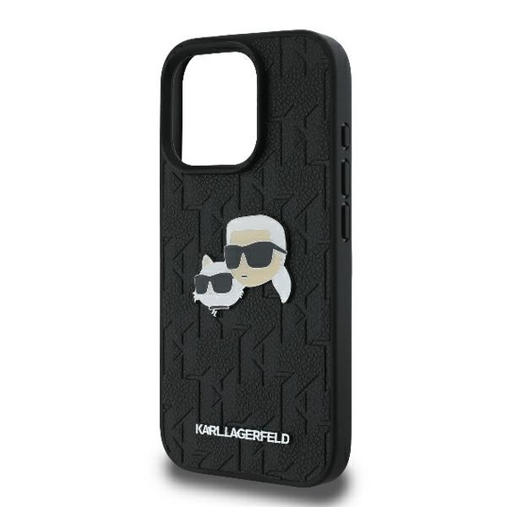 Karl Lagerfeld Hardcase Monogram Karl & Choupette Head Pin Case pre iPhone 16 Pro