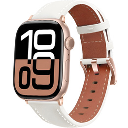 Kožený remienok pre Apple Watch 1/2/3/4/5/6/7/8/SE/Ultra 42/44/45/49 mm, ružový