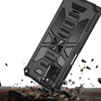 Obal na mobil pre Samsung Galaxy A03s, Armor Kickstand, čierne
