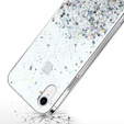 Obal na mobil pre iPhone XR, Glittery, priehľadné