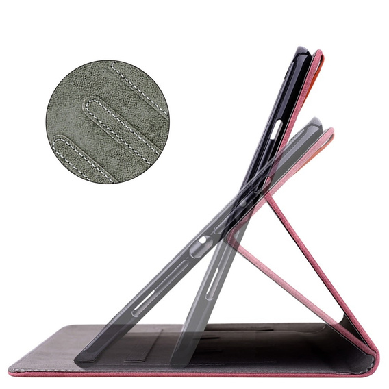 Obal na mobil pre Samsung Galaxy Tab S9, Wallet Pen Slot, červené