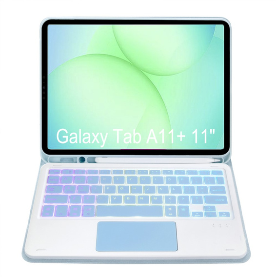 Puzdro s podsvietenou Bluetooth klávesnicou a touchpadom pre Samsung Galaxy Tab A11+
