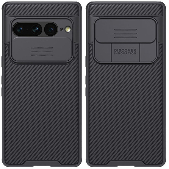 Puzdro pre Google Pixel 7 Pro 5G, pancierované Nillkin, CamShield Pro, čierne