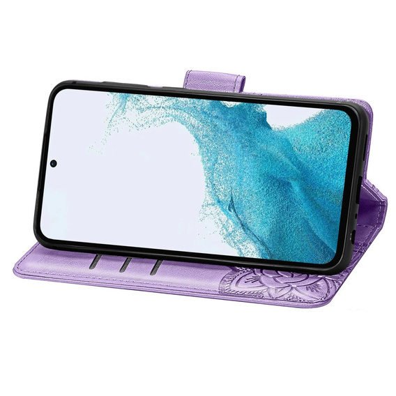Klapkové puzdro pre Samsung Galaxy A56, Butterfly, fialové