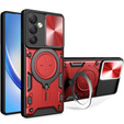 Pancierované puzdro pre Samsung Galaxy A54 5G, CamShield Slide, červené