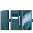 CASEME puzdro pre Samsung Galaxy S22 Ultra, Leather Wallet Case, zelený