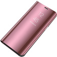 Obal na mobil pre Samsung Galaxy A72 5G, Clear View, ružové rose gold