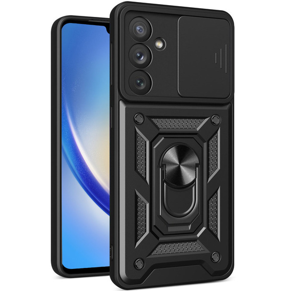 Obal na mobil pre Samsung Galaxy M34, CamShield Slide, čierne