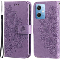 Klapkové puzdro pre Xiaomi Redmi Note 12 5G / POCO X5 5G, Mandala Flower, fialové