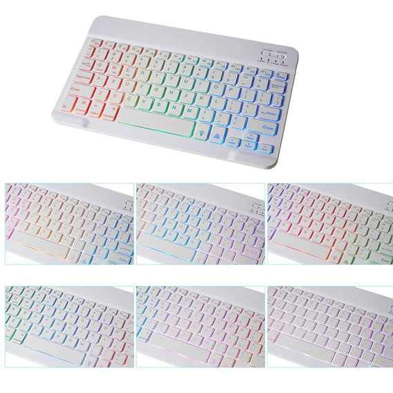 Puzdro + klávesnica Galaxy Tab S7+ Plus / S8+ Plus /S7 FE T730 T733, Pen Slot, mätové