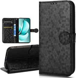 Flipové puzdro pre Realme C71, Wallet Rhombus, čierne