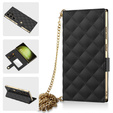 Flipové puzdro pre Samsung Galaxy S23 Ultra, GKK Mirror Wallet, čierne